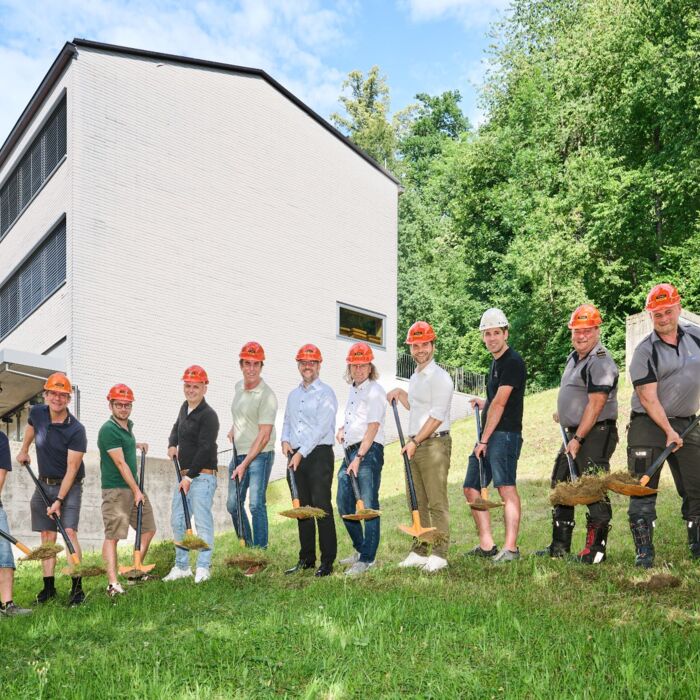 Spatenstich Ertüchtigung und Erweiterung Vereinshaus